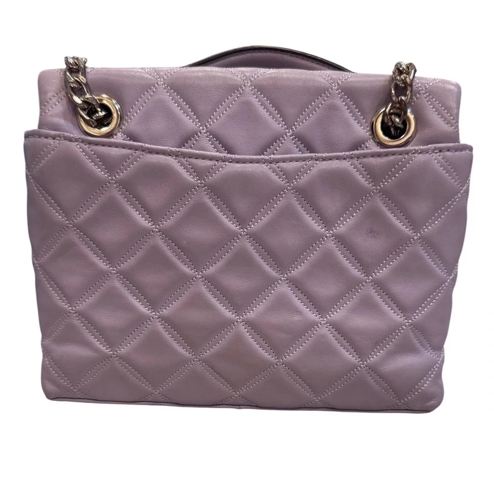 Kate Spade‎ Natalia Flap Shoulder Bag Quilted Leather Lilac  WKRU7074 Preloved